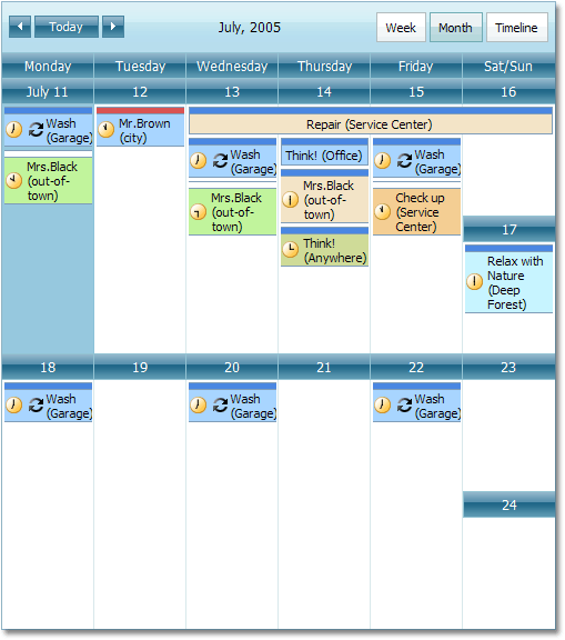 Month (Multi-Week) View | ASP.NET Web Forms Controls | DevExpress ...