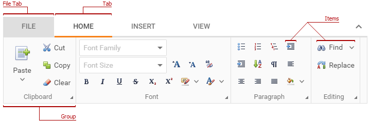 ASPxRibbon_Common_Concept