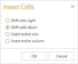 Insert Cells