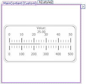 Scale label on web form