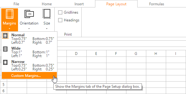 PageCustomMargins