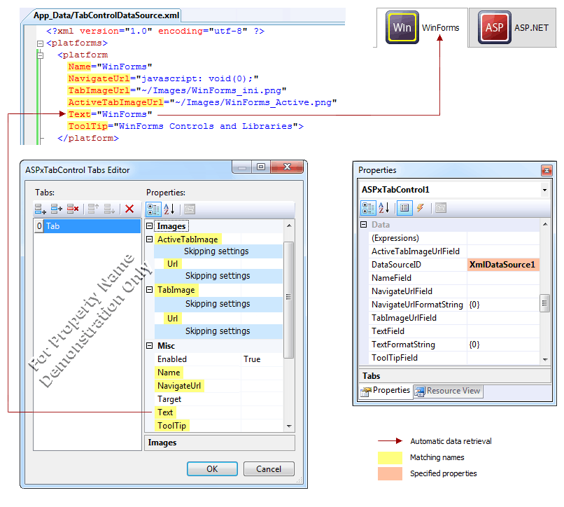 TabControl - Automatic Data Binding to XML