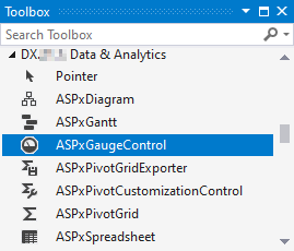 ASPxGauges Toolbox