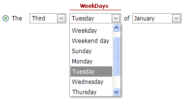 YearlyRecurrenceWeekDays