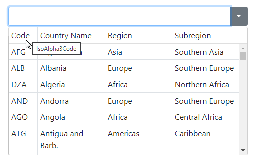 Bootstrap-ComboBox-Multi-Column-Mode