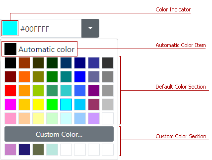 Color Editor, ASP.NET Web Forms Controls