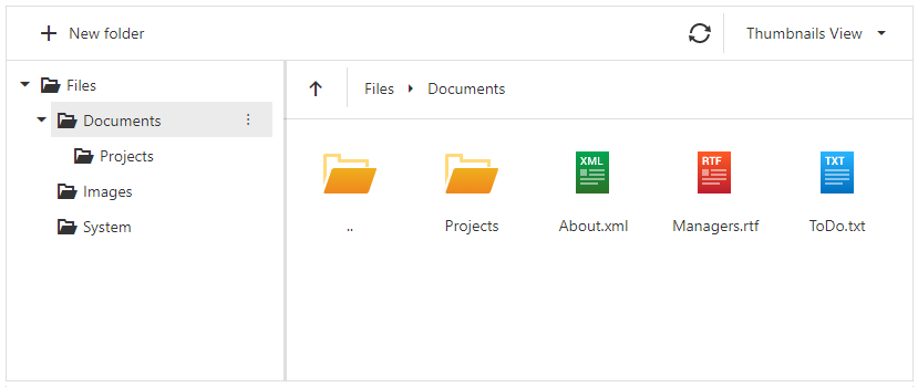 ASP.NET File Manager Control