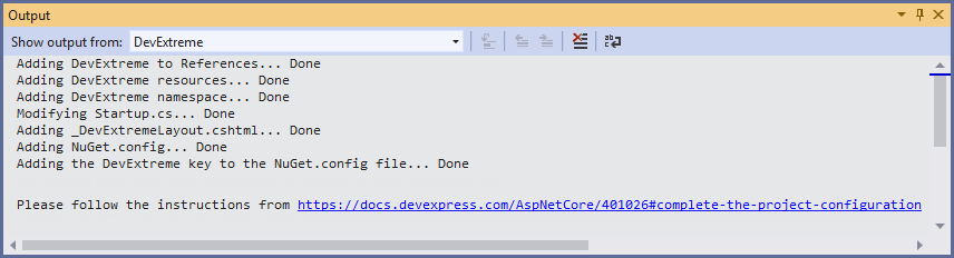 Output Window