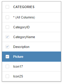 Query Builder Select Fields