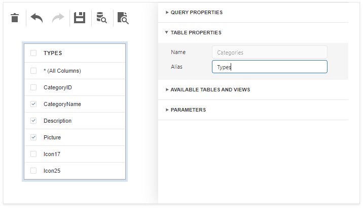 Query Builder Table Alias