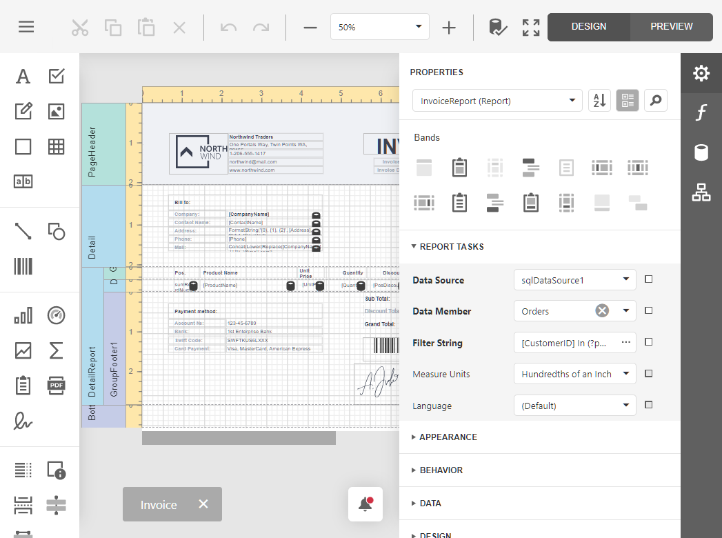 Reporting - Report Designer