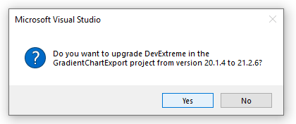 DevExtreme Upgrade Dialogue