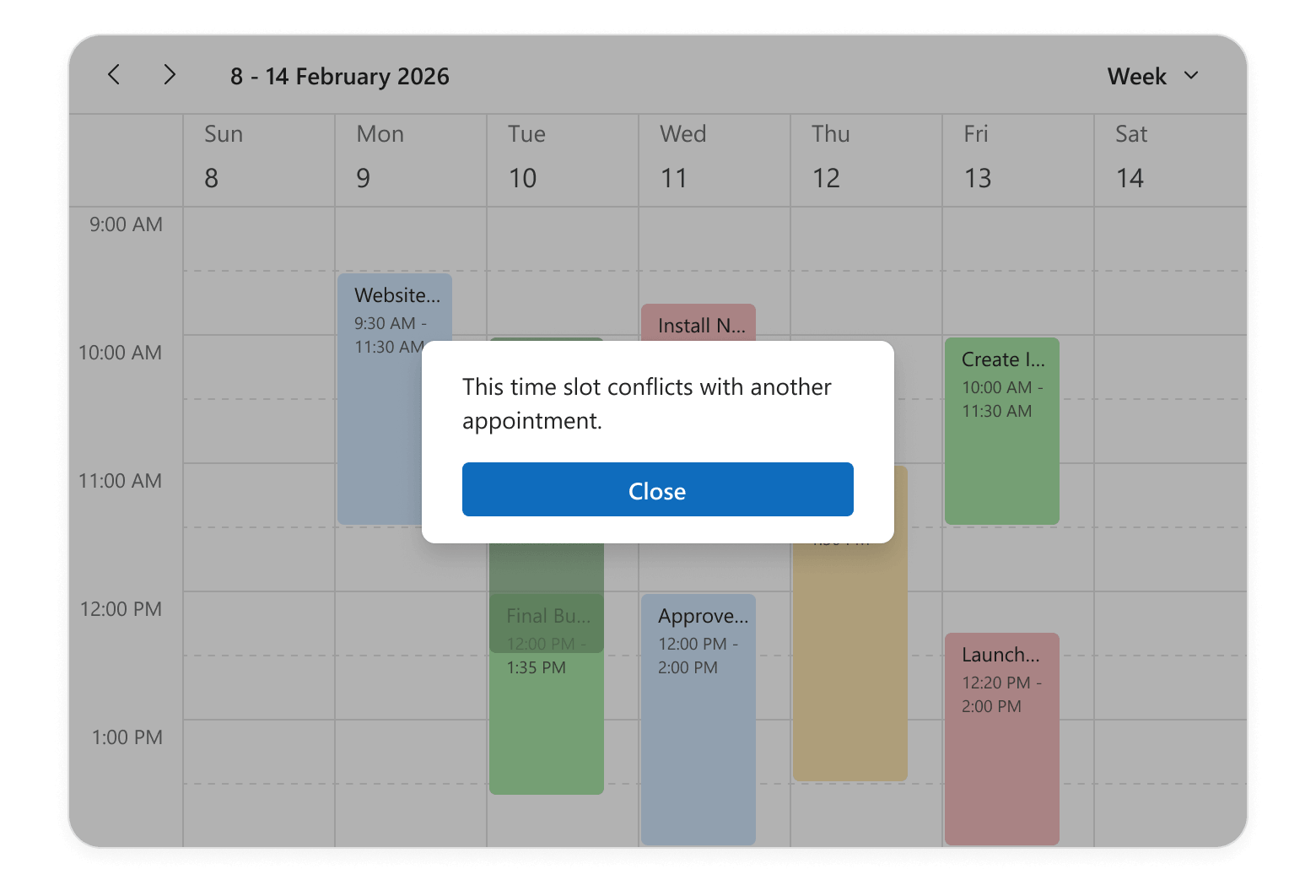 DevExtreme Scheduler - Handle Appointment Time Overlaps
