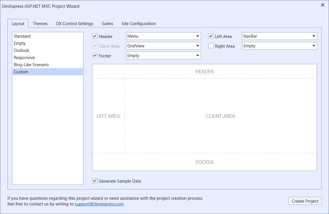 An ASP.NET web application with custom design