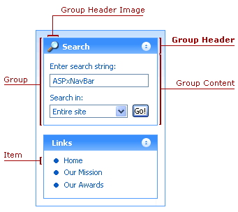 ASPxNavBar-VisualElements-GroupHeader