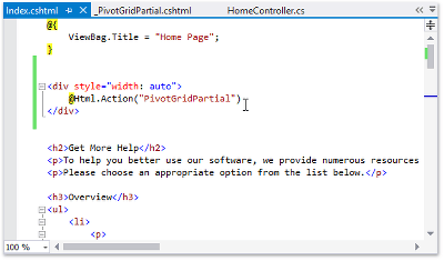 mvc-pivot-Integration-into-the-Project