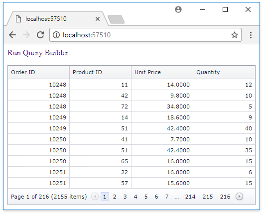 mvc-query-builder-grid-view-result