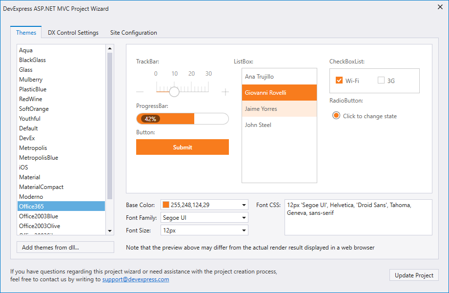 Insert DX Extension Window