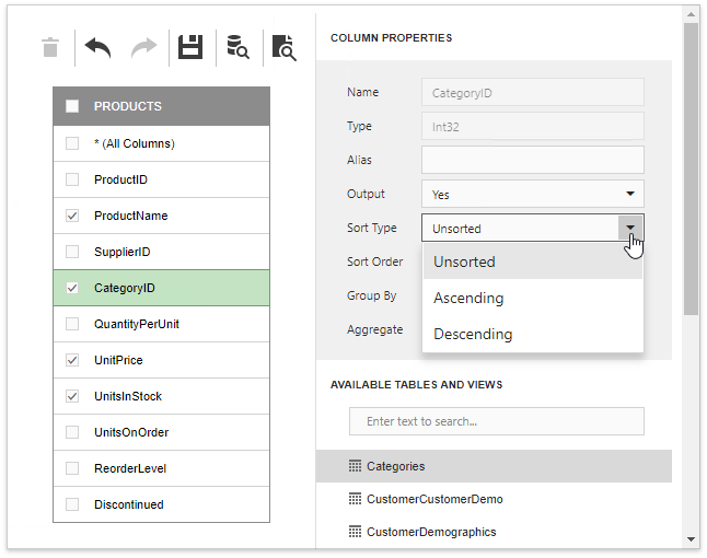 Add-ons :: Site Management :: Independent sorting in the panel