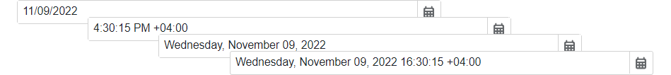 Date-Time Offset Masks