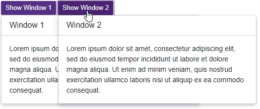 Blazor DropDown Activate Window
