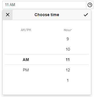 Time Edit with Formatted Scroll Picker and Input