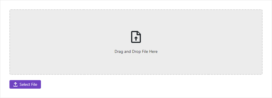 File Input Drop Zone