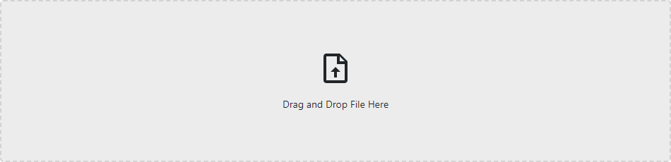 File Input - External Drop Zone