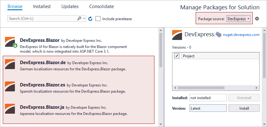 localization NuGet Packages