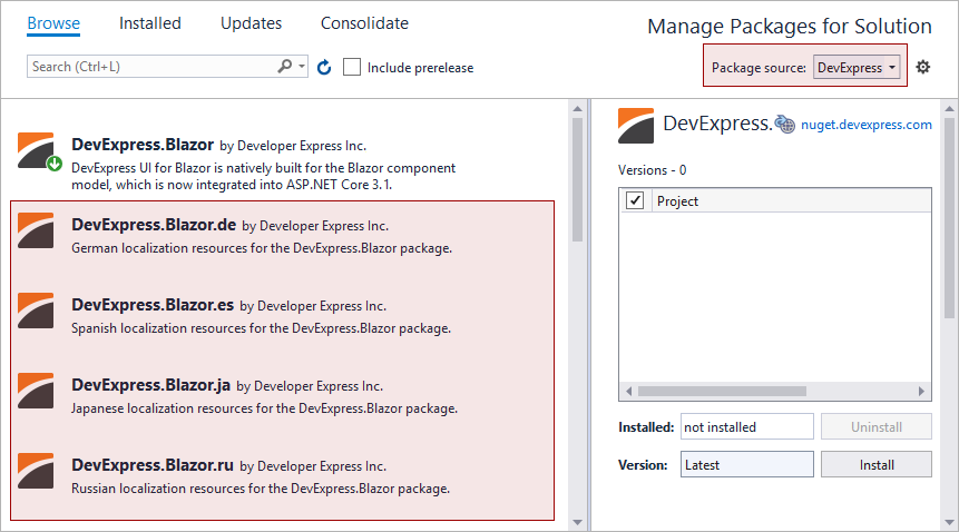 localization NuGet Packages