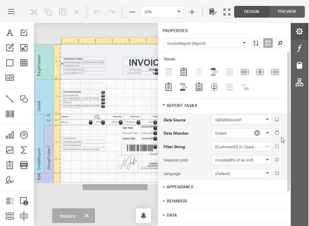 Report Designer Overview