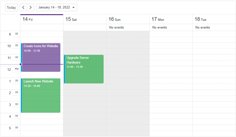 Scheduler - All-Day Template