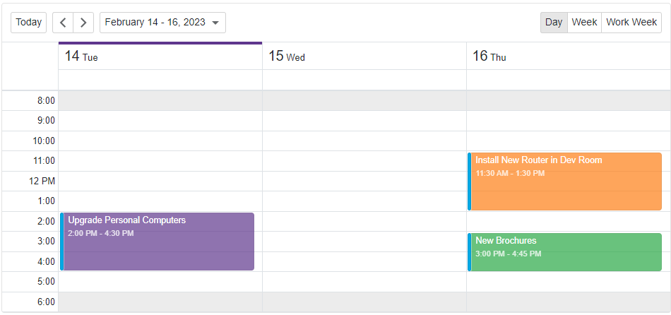 Get Started with Scheduler - Customize view