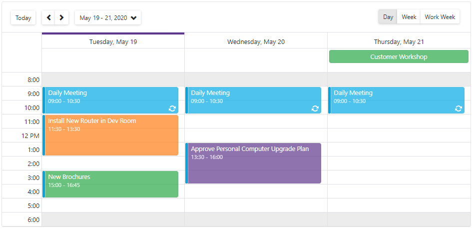 Get Started with Scheduler - A recurring appointment