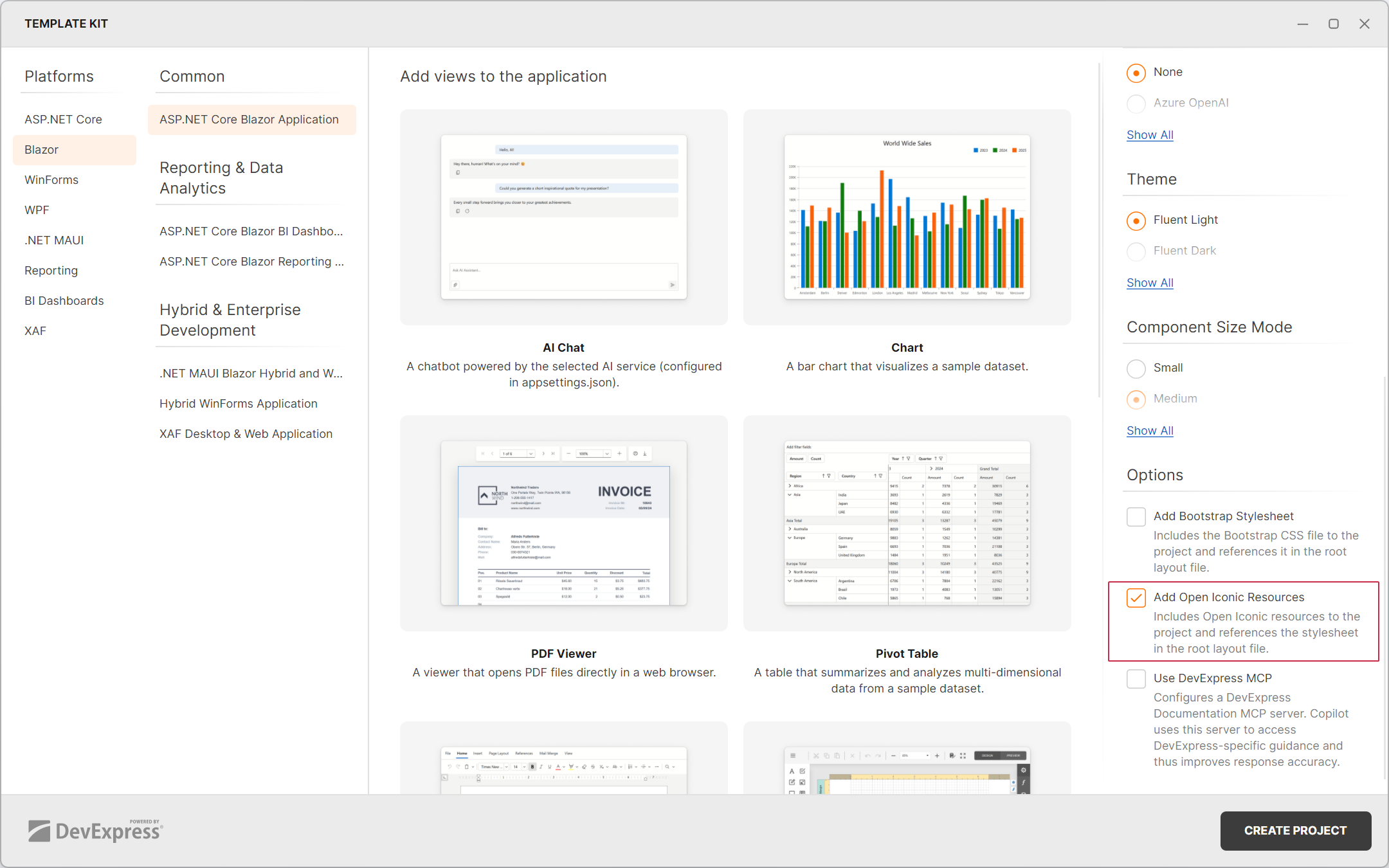 Blazor Template Kit - Include Open Iconic Resources
