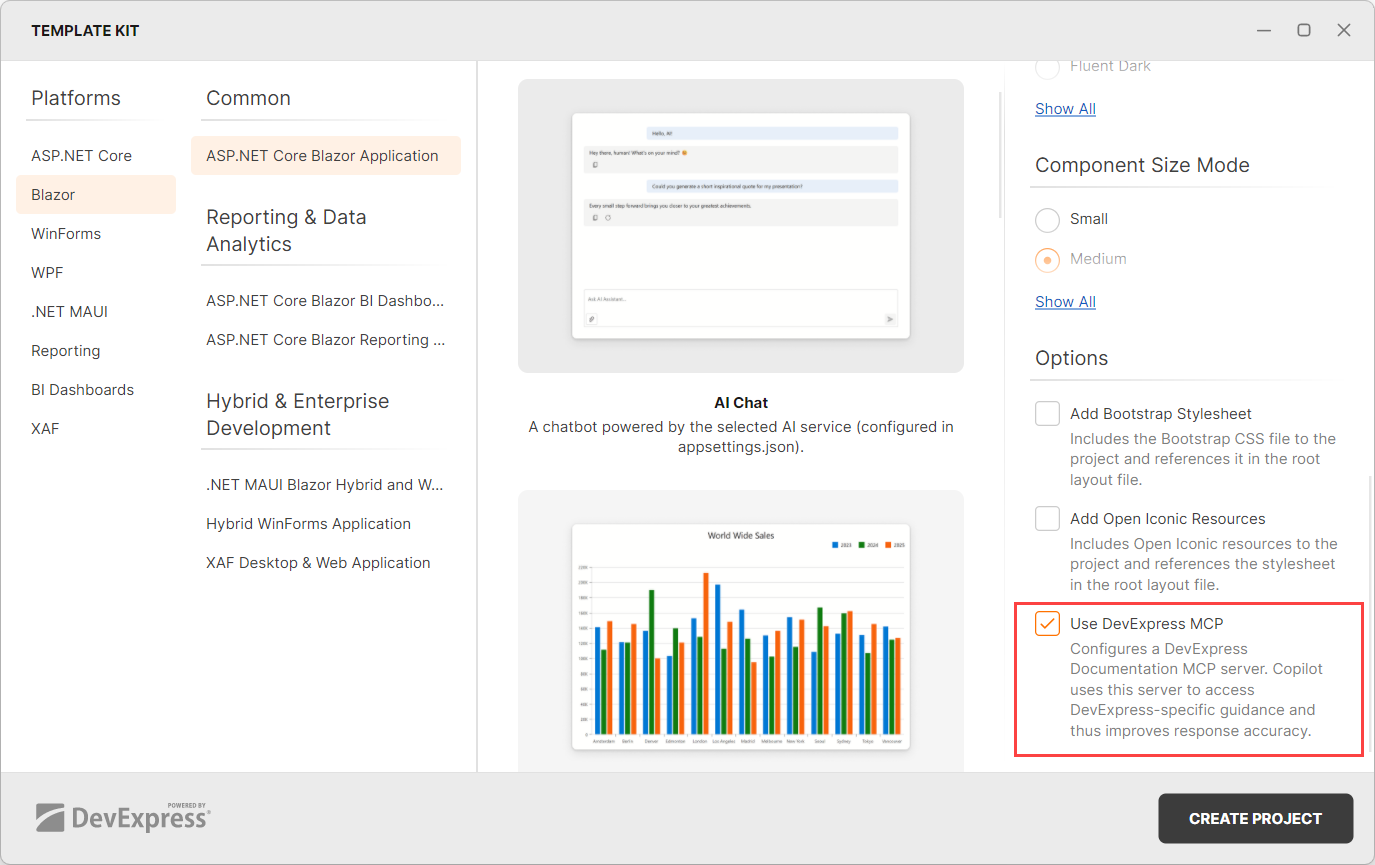 DevExpress Template Kit