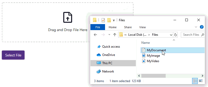 Upload Drag And Drop