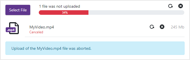 File Upload Aborted
