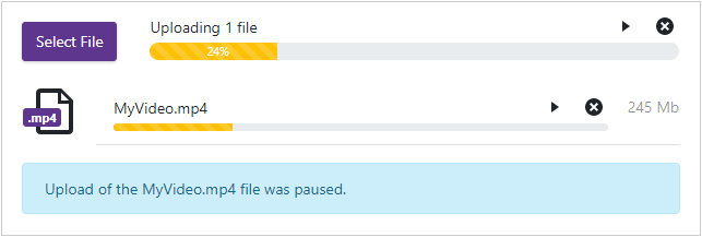 File Upload Paused