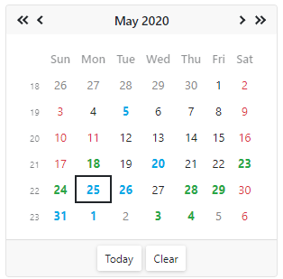 Calendar Day Cell Customization