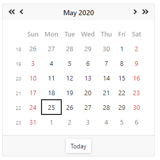 Calendar Hide Clear Button