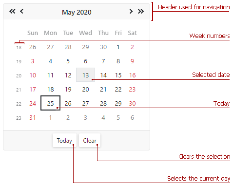 DataEditors Landing Calendar