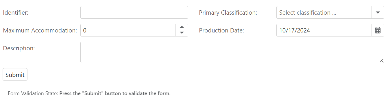 DxButtonGroup - Form Submit