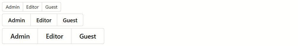 DxButtonGroup - Size Modes