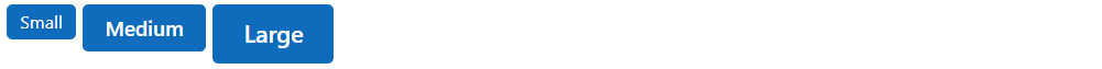 Blazor Button - Size modes