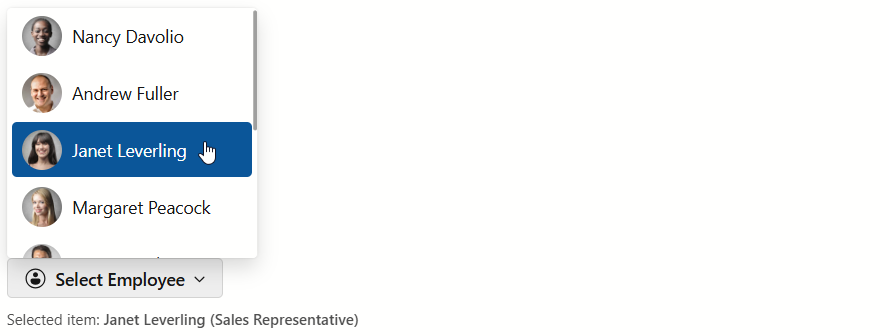 DxDropDownButton - Drop-Down Window Content Customization