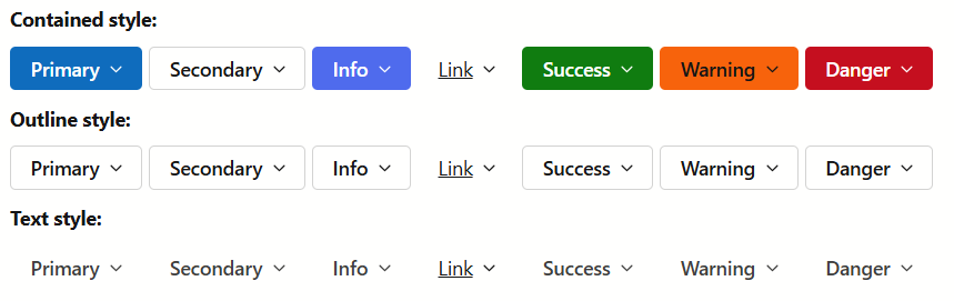 DxDropDownButton - Render Style