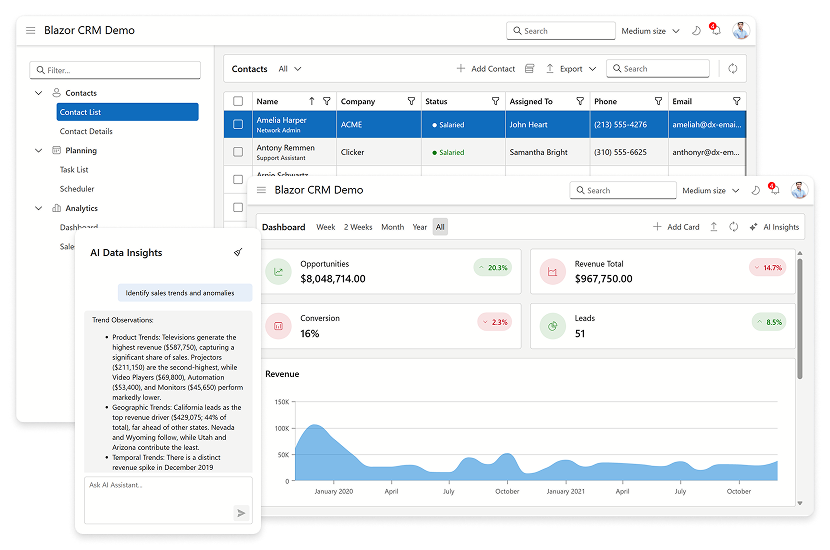 Blazor CRM Demo
