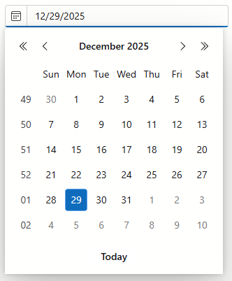 Date Edit - Command Button Position