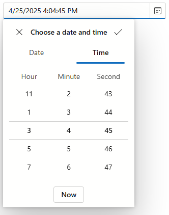 Date Edit - Hour Increment